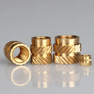 Brass Insert M6 Manufacturer Decorative Hex Round Rivet Knurled Thread M3 M4 M6 Insert Brass Nut