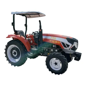 Kaixiang Factory Sale Farm Wheeled Tractor 60hp 80hp Four-cylinder Diesel Engine 4 Wheel Drive Tractor Configurable Cabin