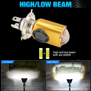 Gran oferta de piezas de repuesto para motocicleta H4 BA20D P45T 2000LM 35W 6500K bombilla de faro LED Plug and Play H4 luz LED para motocicleta - Product Image 6