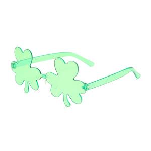 نظارات شمس من الإيرلندي يوم القديس باتريك ، نظارات شمسية خضراء بأربع أوراق برسيم ، زي الجني ، نظارات بدون إطار للنساء والرجال - Product Image 6