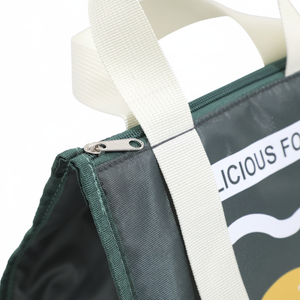 Bolsa de almuerzo aislada portátil de gran capacidad de moda, bolsa de almuerzo Simple impermeable gruesa con aislamiento de papel de aluminio, bolsa de almuerzo al por mayor - Product Image 1