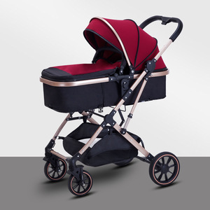 Luxe <span class=keywords><strong>3</strong></span> en <span class=keywords><strong>1</strong></span> bébé siège <span class=keywords><strong>auto</strong></span> poussette ensemble pliable coton poussette landau pour voyage pour nouveau-nés et tout-petits - Product Image 6