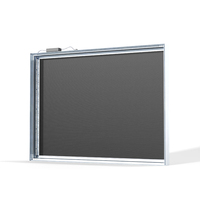 Boîte lumineuse publicitaire LED à éclairage latéral unique en aluminium de 8 cm, design ultra fin, écologique, pour un éclairage latéral large et sans soudure