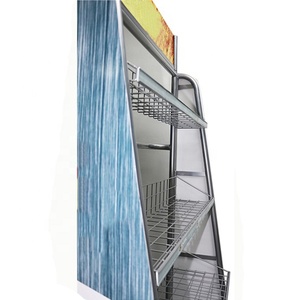 Cửa hàng động cơ động cơ dầu bôi trơn kim loại <span class=keywords><strong>Rack</strong></span> hiển thị 4 lớp Phụ tùng xe hơi công cụ làm sạch di chuyển hiển thị đứng - Product Image 3