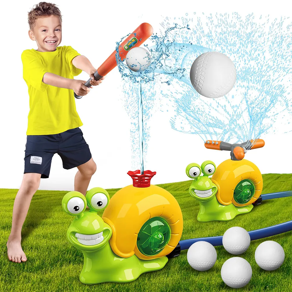 Hinterhof Rasen-Wasser-Sprinkler Baseball-Spielzeug Becken Party Spaß Freiluft-Spielzeug Wasserspiel drehbar Spritz-Spielzeug Sommer Sport-Spielzeug