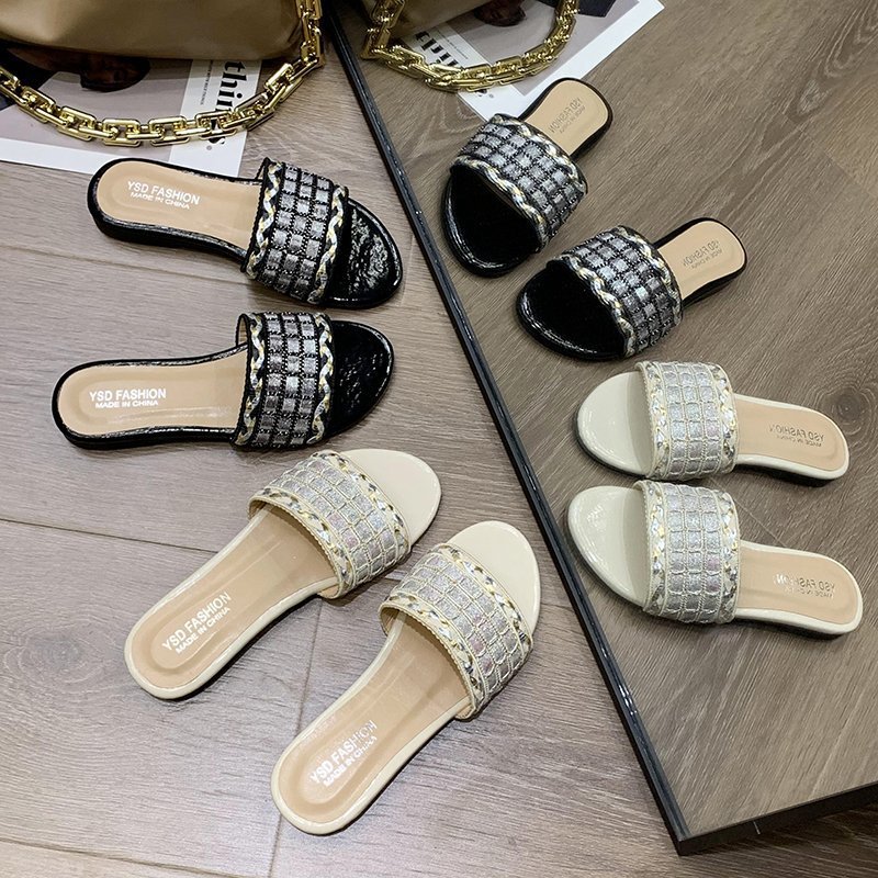 Модные удобные женские сандалии на плоской подошве, новый дизайн под заказ, женские сандалии