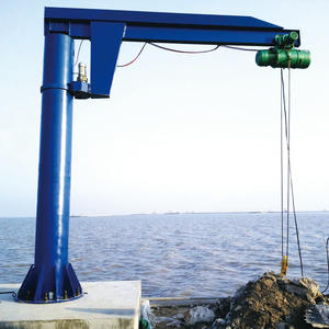 Grue de potence d'orientation légère 2t 5t grue de potence de piédestal de bras d'oscillation de palan électrique avec le certificat de la CE - Product Image 5