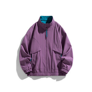 Chaqueta con cuello alto y logotipo personalizado para hombre, a prueba de viento y agua, para exteriores, informal de negocios, chaqueta ejecutiva de alta gama - Product Image 3