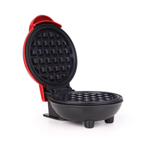 Assiettes antiadhésives à œufs commerciales cône de petit-déjeuner personnel Mini machine à gaufres pour enfants et familles