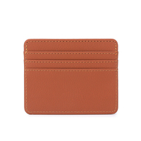 Dompet Kartu Minimalis Desain Kustom Kulit PU Anti-RFID Terbaru 2026