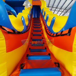 Toboggan gonflable kids outdoor giant party jumpers inflatable ocean dry <b>slide</b> for swimming water <b>pool</b> - Product Image 5