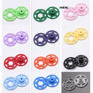 <span class=keywords><strong>Botones</strong></span> a Presión Redondos Transparentes Invisibles Ecológicos de Nailon de Dos Piezas para Ropa de Bebés y Niños, Cierre Oculto para Camisas - Product Image 5