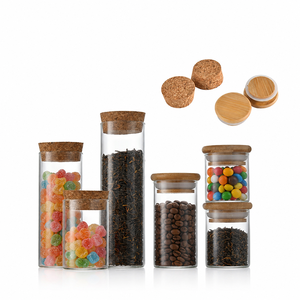Ensemble de tubes <span class=keywords><strong>à</strong></span> essai en verre 5ml-200ml, flacons pour échantillons liquides avec bouchons en liège, emballage en boîte, marquage <span class=keywords><strong>à</strong></span> chaud pour sel de bain, bonbons, grains de café - Product Image 2