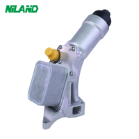 NiLAND - Carcasa de Filtro de Aceite de Motor de Alta Calidad, Enfriador de Aceite de Aluminio 11428596283-L1 para BMW B48