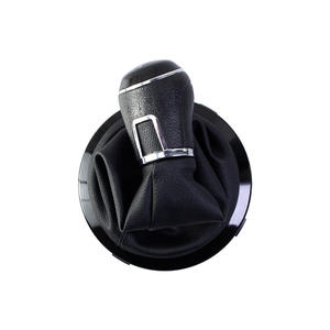 Housse de pommeau de levier de vitesse en cuir pour Volkswagen, accessoire intérieur de voiture pour boîte de vitesses manuelle à 5 vitesses - Product Image 1