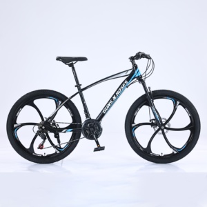 Mountain Bike Hardtail 26 Pollici con Ruota Monoblocco, Ammortizzatore Anteriore, Doppio Freno a Disco, 21 Velocità, Comoda per il Pendolarismo Quotidiano - Product Image 2