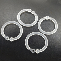 Haute ténacité 15MM 10MM plastique ouverture réservation anneau livre feuilles mobiles anneaux FlexibleMarking pour carnet bureau papier connecteur