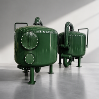 Filter Pasir Dangkal Otomatis Sirkulasi Air Industri dengan Sistem Backwashing untuk Penghilangan Turbiditas Multi-Tank Paralel