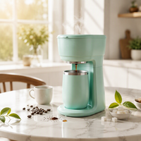 Cafetière compacte à portion individuelle, 355 ml, pour voyage, à filtre électrique, arrêt automatique, en plastique, usage domestique