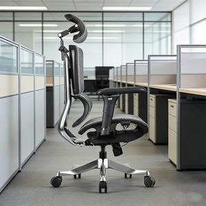 Silla Ergonómica de Malla de Alta Calidad con Reposabrazos de <span class=keywords><strong>Aluminio</strong></span> 5D y PU, Sin Reposapiés - Product Image 3