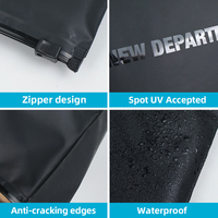 Sacs d'emballage personnalisés avec logo imprimé pour vêtements, sous-vêtements, t-shirts, sacs refermables en plastique PE avec fermeture éclair, impression en héliogravure, résistants à l'humidité, acceptés