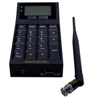 Émetteur de téléavertissement sans fil POCSAG, contrôleur d'appel texte alphanumérique 420-470 MHz, clavier en plastique pour restaurants et hôpitaux