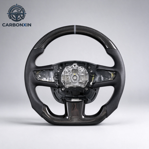 Volant en cuir chauffant personnalisé, forgé, avec LED et fibre de carbone pour Peugeot RCZ 206/207/208/308/408/508/MK1/GTI - Product Image 6