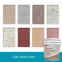 Peinture pour murs extérieurs en pierre naturelle, revêtement extérieur en sable coloré naturel, peinture à texture de pierre rugueuse