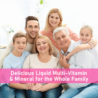 Multivitamines liquides OEM ODM avec vitamines, minéraux et acides aminés pour soutenir un système immunitaire fort, la mémoire et l'énergie naturelle