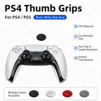 Capuchons de remplacement pour manettes PS5, texture antidérapante en grille, couvre-joysticks, accessoires de réparation pour manettes de jeu PS4