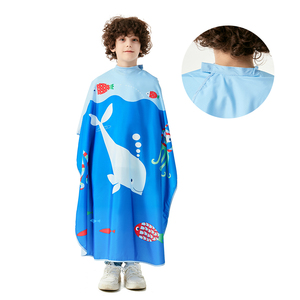 Wholesale Custom Logo Salon Waterproof 100% Polyester Patterned Hair Cutting <strong>Barber</strong> <strong>Cape</strong> for Boys Girls Kids and Children189A - Product Image 4