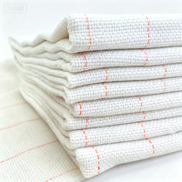 Tissu respirant brodé de grande taille, style croisé, avec lignes marquées pour pistolet de tufting, textiles de maison pour filles et garçons