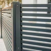Panel de Cerca Decorativa de Aluminio con Aspecto de Hierro Forjado, Recubrimiento en Polvo, Resistente a la Oxidación, para Jardín o Patio, Tamaño y Color Personalizados, Venta al Por Mayor