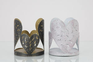 Portavelas Votivo de Metal con Diseño Moderno de Copo de Nieve para Decoración Navideña del Hogar, para Exhibición de Frascos de Velas - Product Image 3