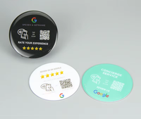 Étiquette NFC pour menu Google Review, en PVC/PET, avec puce NTAG216, autocollant étanche pour contrôle d'accès