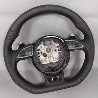 Volant sport en cuir noir personnalisé pour Audi A3 8V Q3 A4 A5 S5 B8.5 B8 TT MK2 Q3 RS7 S8 C8