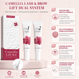 <span class=keywords><strong>Kit</strong></span> Coreano per <span class=keywords><strong>Laminazione</strong></span> Ciglia e Sopracciglia 2-in-1 con Cisteamina HCl Liquida e Lozione alla Camelia - Product Image 6