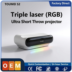 Proiettore Laser RGB Personalizzato <span class=keywords><strong>a</strong></span> Prezzo di Fabbrica, 1080P Android, Proiettori Portatili <span class=keywords><strong>a</strong></span> Tiro Corto per Home Theater, Pronto per la Spedizione - Product Image 1