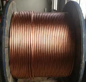 China Fornecedor Bare Fio Trançado 3.15mm 3.7mm Corda Bare Copper Stranded Wire