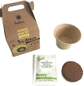 Kit di coltivazione scientifica con vaso biodegradabile-Kit di coltivazione educativo <span class=keywords><strong>per</strong></span> bambini-giardinaggio <span class=keywords><strong>per</strong></span> bambini-girasole fragola Cactus - Product Image 2