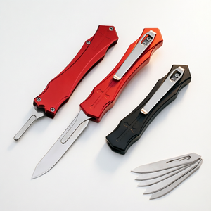 <span class=keywords><strong>Couteau</strong></span> multi-usage en alliage d'aluminium, lame remplaçable en acier 440, 60 cm #   <span class=keywords><strong>Couteau</strong></span> utilitaire portable pour le camping en plein air - Product Image 1