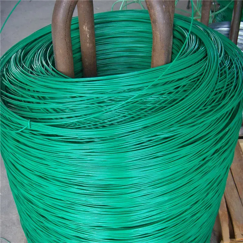 Factory custom high quality plastic PVC PE coated galvanized iron wire For Packing Daily Binding Garden pvc Wire