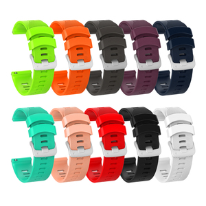 Bracelet de montre en silicone respirant de 20 mm pour <span class=keywords><strong>Garmin</strong></span> Vivoactive6/5/<span class=keywords><strong>3</strong></span> et Forerunner 245/645/570 <span class=keywords><strong>Smartwatch</strong></span> - Product Image 1
