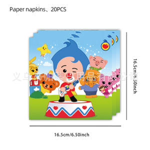 Decoración para Fiesta de Cumpleaños de <span class=keywords><strong>Payaso</strong></span> <span class=keywords><strong>Plim</strong></span> <span class=keywords><strong>Plim</strong></span>: Cubiertos, Platos, Vasos, Pancarta, Adorno para Pastel, Bandera Colgante, Tarjeta de Invitación, Bolsa de Regalo, Globos - Product Image 5