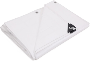 Bâche en PE bleu océan, durable, haute qualité, 90g, blanche, œillets métalliques, bord renforcé, pour voiture, camping, tente, toiture, découpe - Product Image 3