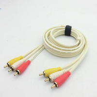 Cable de Audio y Video AV HD de 3 RCA Macho a Macho para PlayStation Full N64, Fabricante Japonés, Proveedores de Cables para Videojuegos