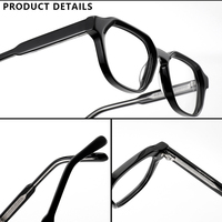 Fabricant de lunettes de soleil de haute qualité propose des lunettes de soleil personnalisées et des lunettes de soleil tendance en acétate avec monture carrée et protection UV400