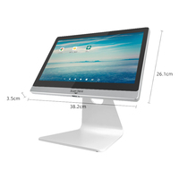 OEM 15.6 pouces Windows/Android 11 Pos écran tactile code à barres QR Code Scanner Slim Price Checker Support POE ER230