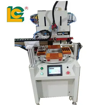 Servo Mechanical Arm Flat automatic screen printer machine with rotating table For All Flat Products