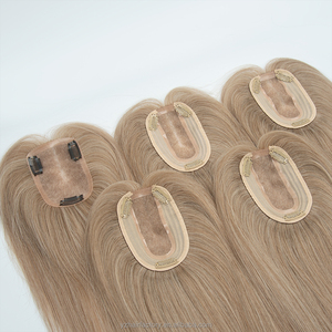 Extensiones de Cabello Humano Remy con Clip, Base Mono Europea de Calidad Profesional, para Mujer, 3*5, con Encaje Mono - Product Image 1